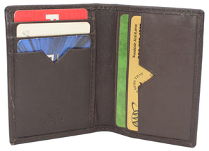 Leather Credit Card Holder Wallet for Men & Women Thin Bifold RFID Blocking Slim Front Pocket Minimalist Wallets, Small Card Case-menswallet