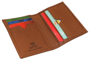 Leather Credit Card Holder Wallet for Men & Women Thin Bifold RFID Blocking Slim Front Pocket Minimalist Wallets, Small Card Case-menswallet