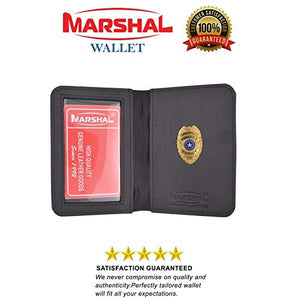 Family Member Police Mini Badge ID Card Holder Cases Bifold Wallet-menswallet