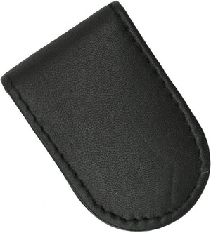 Marshal Wallet Genuine Leather Black Strong Magnetic Money Clip-menswallet