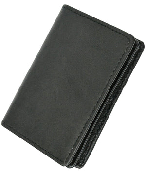 RFID Mens Slim Front Pocket Wallet Genuine Leather Bifold ID/Credit Card Holder-menswallet