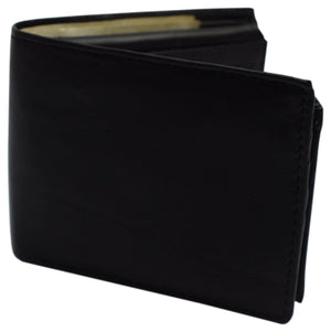 Double Flap Up Bifold Mens Wallet Cowhide Leather 16+ credit cards - 4 ID Window-menswallet