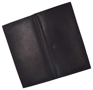 Genuine Leather Checkbook Cover Register Holder Slim Wallet for Men & Women-menswallet