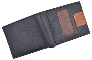 Cavelio Men's Premium Leather Bifold Card ID Holder Wallet-menswallet