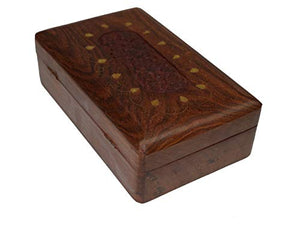 OM SHRI OM Handmade Decorative Jewelry Box Trinket Organizer Table from India-menswallet