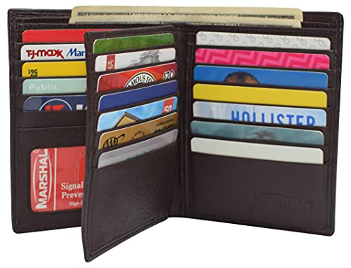 Stylish Men's Bifold Leather Wallet ID Credit Card Holder
