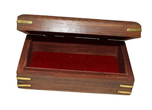 OM SHRI OM Rosewood Keepsake Beautiful Ladies Box Jewelry Organizer Handcrafted Product-menswallet