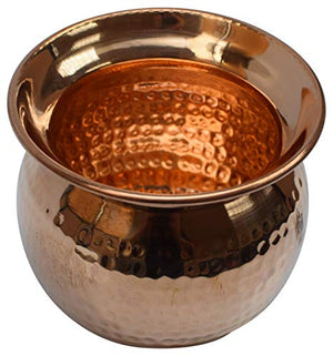 Handmade Indian Copper Kalash Lota for Festival Puja-menswallet