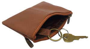 Genuine Leather Womens Purses Coin Purse Cash Change Wallet Key Holder Money Pouch-menswallet