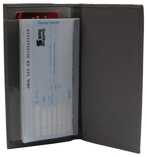 Basic Genuine Leather Checkbook Cover Colors-menswallet