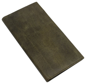 Genuine Hunter Leather Basic Checkbook Cover Holder-menswallet