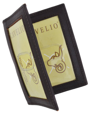 RFID Mens LEATHER Bifold Wallet ID Credit Card Holder Front Pocket Black Brown Gift Box-menswallet