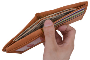 Bifold Men's RFID Blocking Genuine Leather Credit Card ID Wallet-menswallet