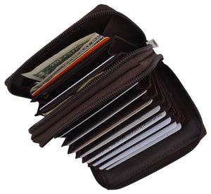 Accordion Wallet RFID Leather Card Wallet for Women Credit Card Holder-menswallet