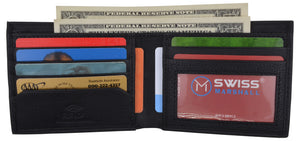 Mens Slim Bifold Wallet RFID Blocking Minimalist Front Pocket Wallets for Men - Thin & Stylish-menswallet