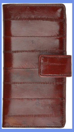 Eel Skin Leather Business Credit Card Holder E 533-menswallet