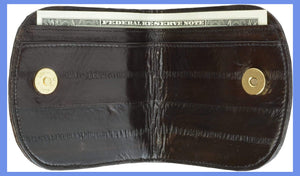 Eel Skin Leather Ladies Mini Wallet E 505-menswallet