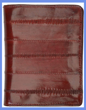 Genuine Eel Skin L Shape Leather Mens Wallet E 139-menswallet