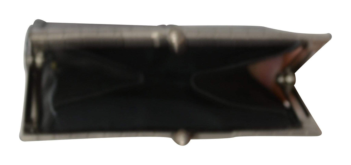 Black Genuine Leather Change Purse with Twist Snap Enclosure 928013 (C)-menswallet