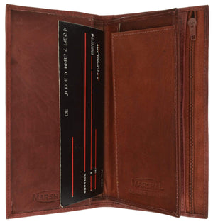 Genuine Leather Checkbook Cover Wallet Organizer with Credit Card Holder 253 CF (C)-menswallet