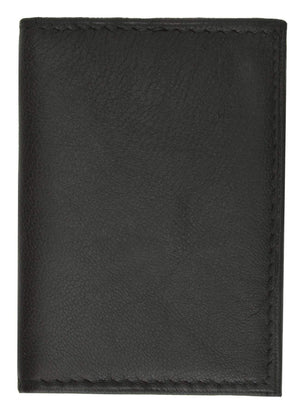 Genuine Leather Tri-fold European Wallet ID Credit Card Holder Coin Pouch 518-menswallet