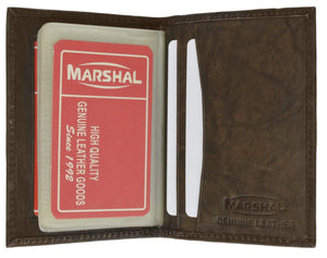 Lamb Leather Bifold Plastic Credit Card Inserts Holder 1570 (C)-menswallet