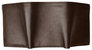 Mens Leather Wallet Lamb Classic Trifold wallet P 1107 (C)-menswallet
