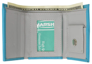 Premium Leather Children's Trifold Wallet Kids Wallet Multiple Colors P 825 CF-menswallet