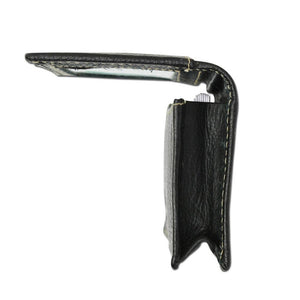 Premium Soft Leather Black Business Card Holder 960070-menswallet