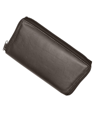 RFID Premium Soft Leather Zipper Wallet Business & Credit Card Case Holder Bifold RFID P 729 (C)-menswallet