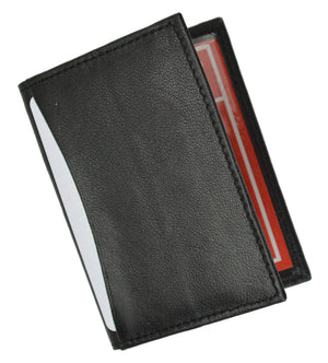 Slim Thin Leather Credit Card ID Mini Wallet Holder Bifold Drivers License Safe 1515 (C)-menswallet