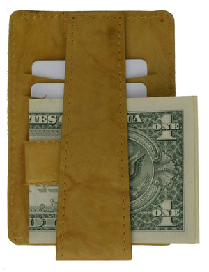 Genuine Leather Deep Pocket Wallet and Money Clip by Marshal Wallet-menswallet
