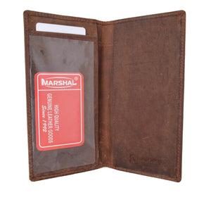 Marshal Hand Crafted Genuine Soft Leather Checkbook Cover simple-156-menswallet