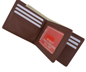 Brown Western Mens Deer Design Bifold Credit Card ID Holder Cowboy Style Wallet W070-38-BR (C)-menswallet