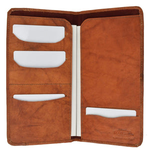 Genuine Leather Boarding Pass and Passport Holder with Credit Card Slots 565 CF (C)-menswallet