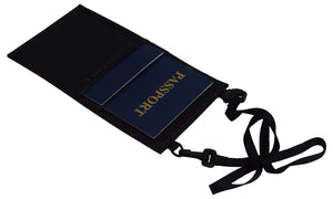 Buxton Leather ID Passport Neck Tavel Wallet-menswallet