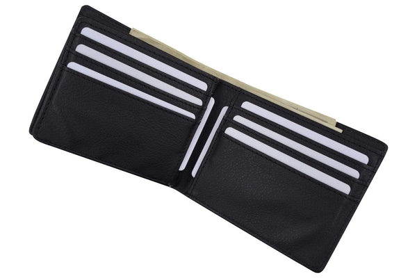 Portafoglio Uomo Western Bifold Portafoglio Uomo Bifold Texas Western Mimetico Nero - Con Taschino Per Assegni, Stile Western Portafoglio Bifold Mimetico Nero - Foto 2