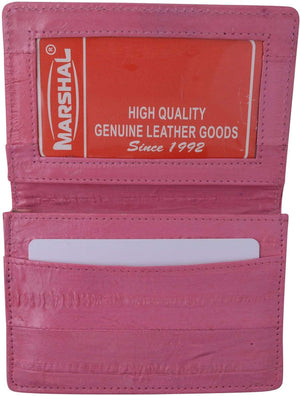 Eel Skin Leather Business Credit Card Holder E 324-menswallet