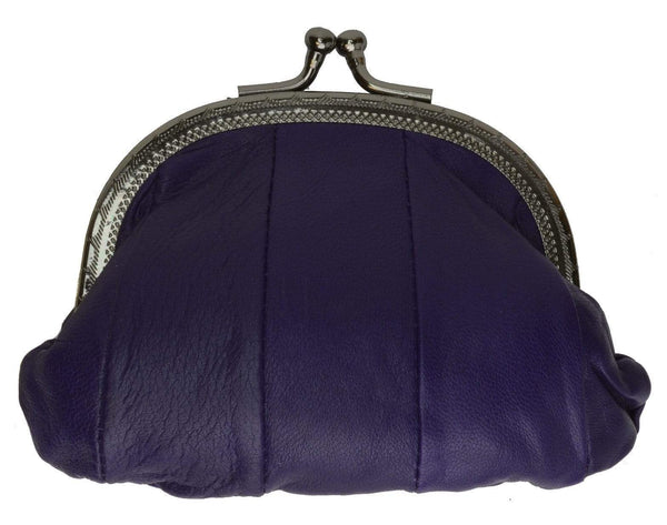 Coin Purse Men MARSHAL Leather Squeeze Coin Pouch Coin Purse Coin