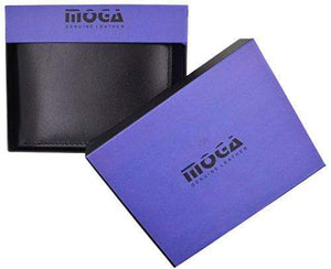 Hand Made Genuine Leather Hybrid Bifold Trifold Credit Card ID Wallet by Moga-menswallet