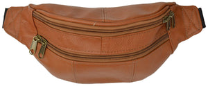 Slim Design Leather Fanny Packs Many Colors 7310 (C)-menswallet