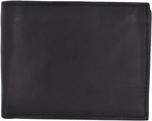 Swiss Marshall Men's 100% Genuine Leather RFID Tested Bifold ID Card Holder Wallet-menswallet