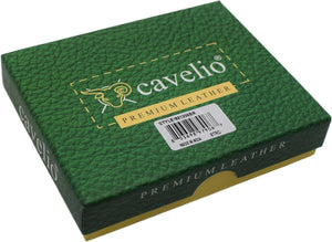 Cavelio RFID Blocking Cowhide Leather Zip-Around ID Bifold Wallet for Men with Gift Box (Black)-menswallet