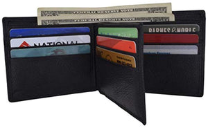 Mens Premium Leather Bifold Trifold Credit Card ID Holder Wallets Many Stylish Design With Gift Box by Cavelio-menswallet