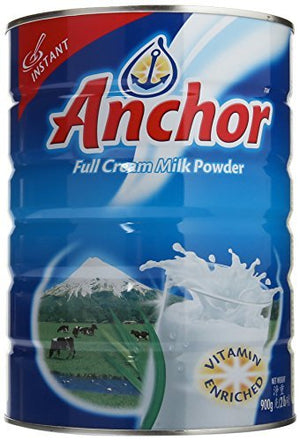 Anchor Full Cream Milk Powder -900g/2lb-menswallet