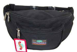 Canvas Fanny Pack Travel Clutch Waist Bag Large Purse Adjustable Strap Tote Bag-menswallet