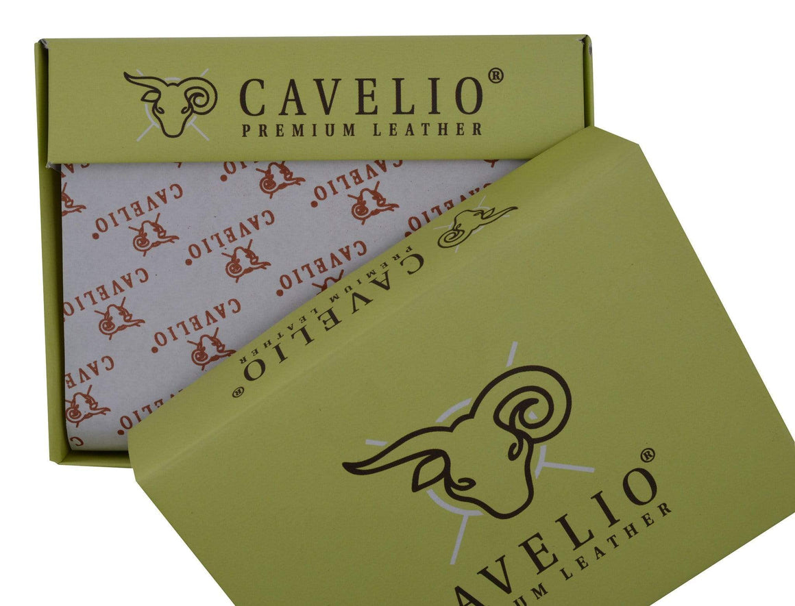 Cavelio Hunter New Premium Leather Credit Card ID Money Holder Trifold Wallet HU1955 (C)-menswallet