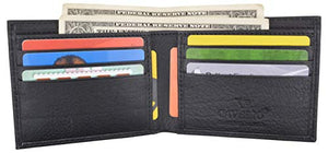 Cavelio Premium Leather Men's Slim Thin Classic Bifold Wallet-menswallet