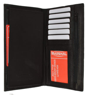 Checkbook Credit Card Holder-genuine leather-menswallet