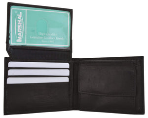 Children Genuine Leather Flap Up ID Credit Card Holder Coin Pouch Bifold Wallet Kids MK100 (C)-menswallet